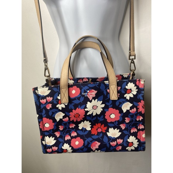 kate spade new york Handbags - Kate Spade 25th Anniversary Sam Washington Square Small Floral Fabric Tote Purse